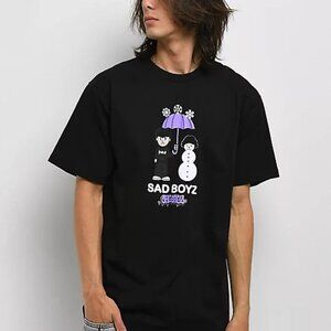 SADBOYZ by Junior H x OTXBOYZ Snowman Black T-Shirt Size 3X